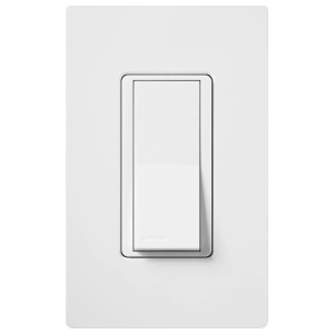 Lutron CA-4PS-WH Claro 4-Way, On/Off Rocker Switch, 15A, Gloss Finish ...