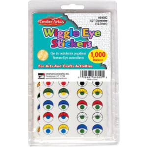 Creative Arts&trade; Wiggle Eyes Stickers, Assorted Colors