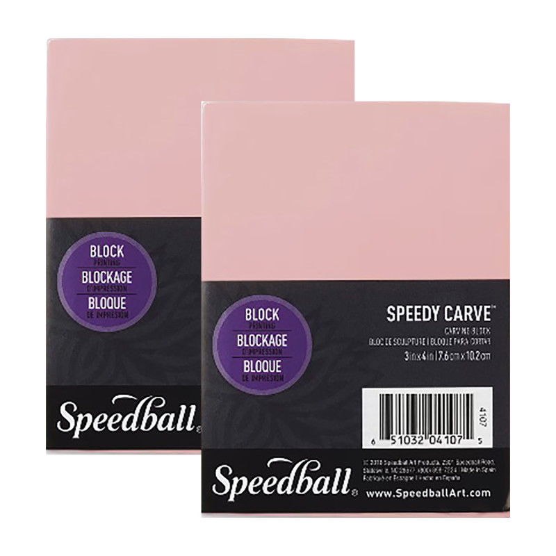 Speedy Carve™ Block, 3x4 in, Pink, Pack of 2