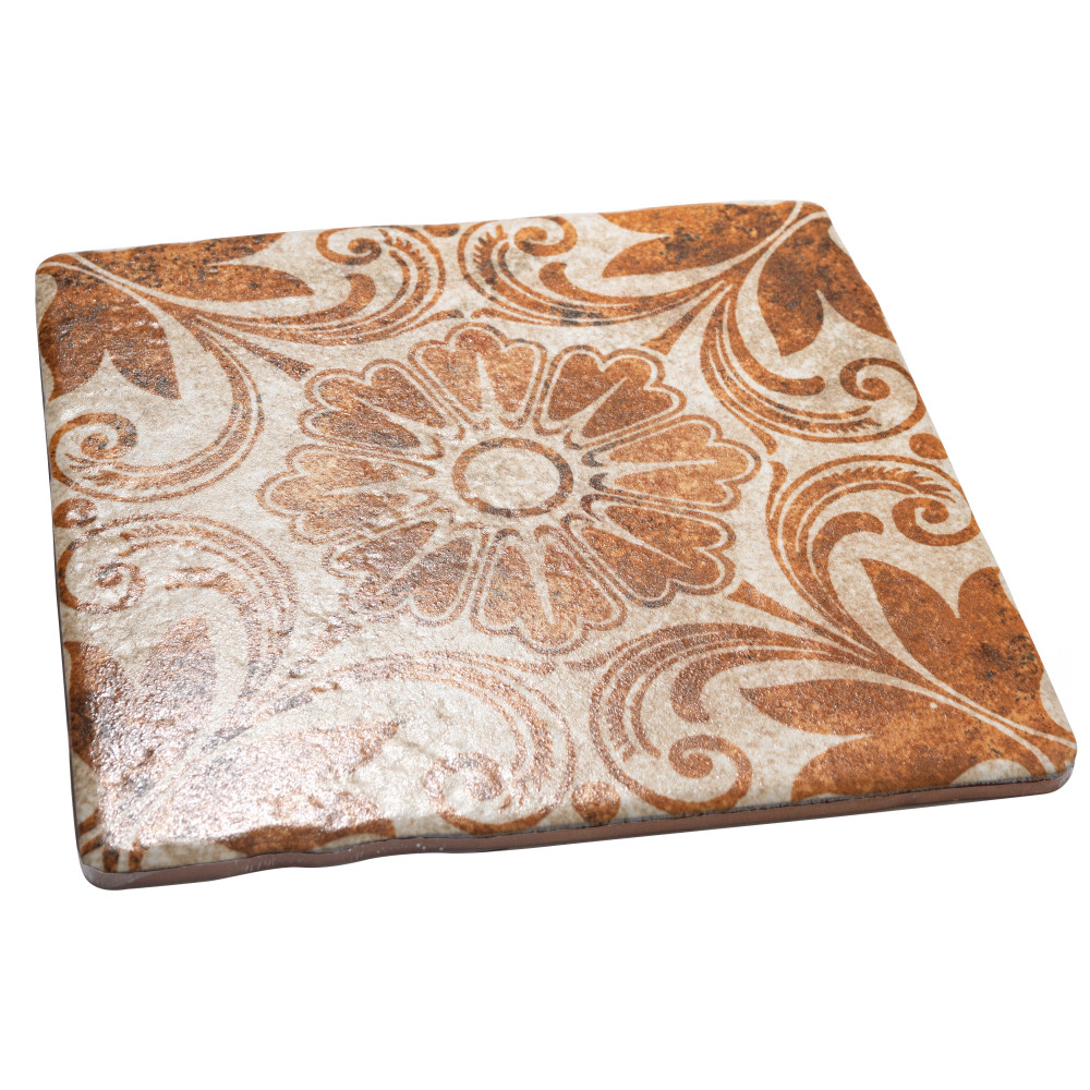 Costa Arena Decor Dahlia 7.75x7.75 Square Ceramic Floor and Wall Digital Pattern