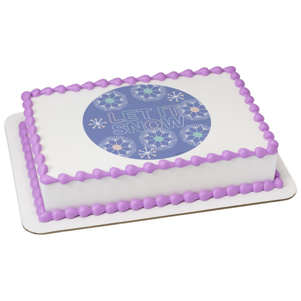 Let It Snow PhotoCake® Edible Image®