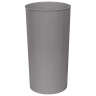 Witt Industries, 20gal, Steel, Slate, Round, Receptacle