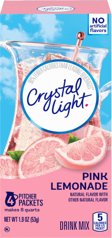 Crystallight More Products - Crystal Light Multiserve Sugar Free Pink Lemonade Drink Mix 1.9 oz Packet