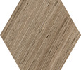 Minke Brown 9×11 Hexagon Matte
