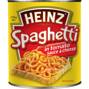 heinz® spaghetti in tomato sauce & cheese 2.95kg image