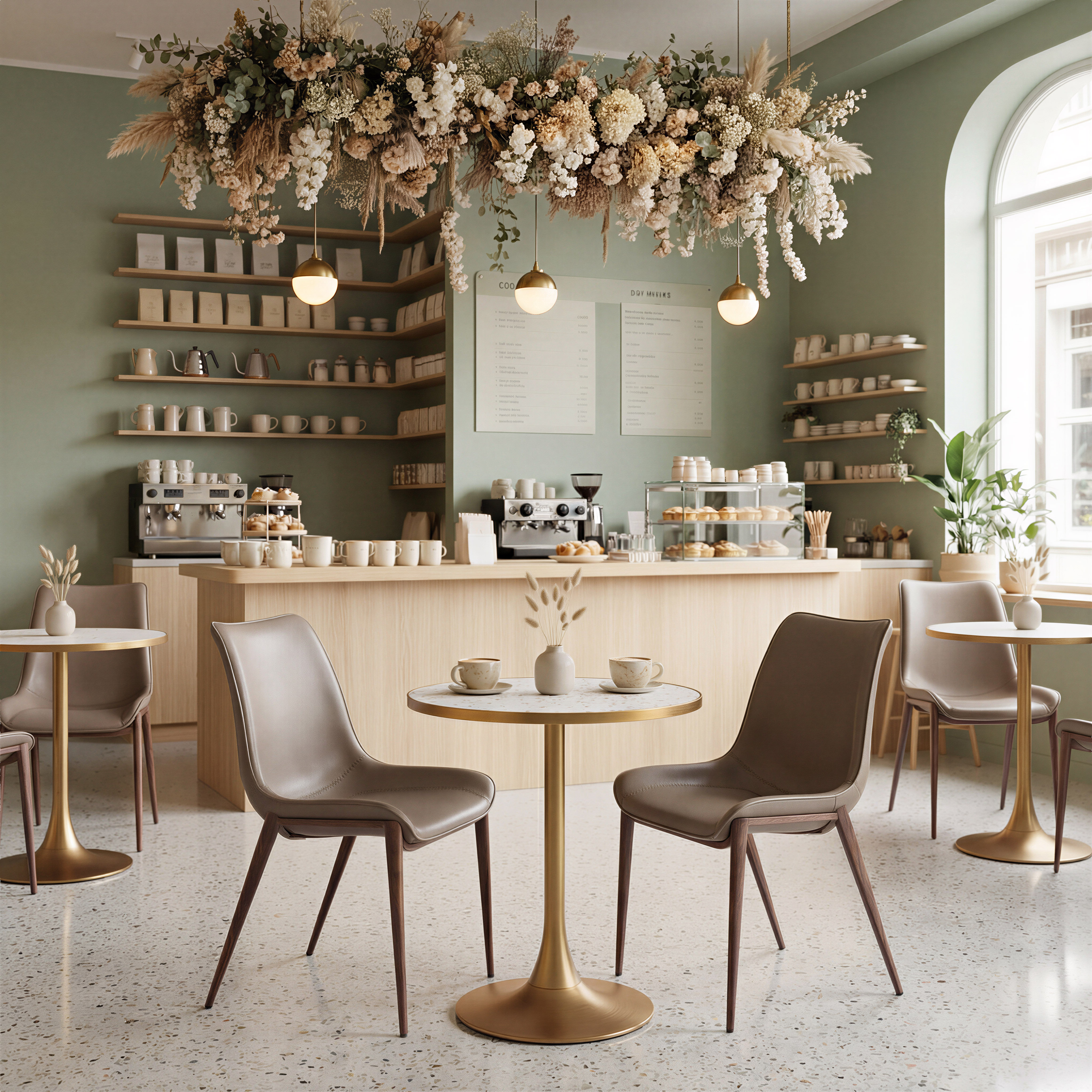 Bite Bistro Table Beige & Gold product image