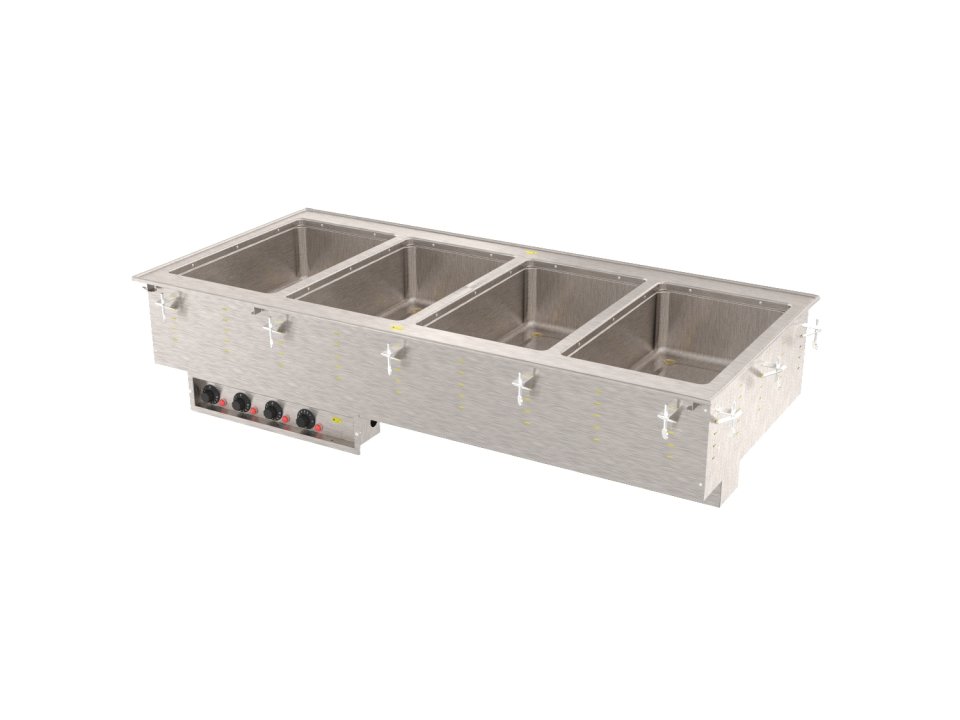 Vollrath 3640660 - Hot Food Well Unit, Drop-In, (4) wells, 54-3/4