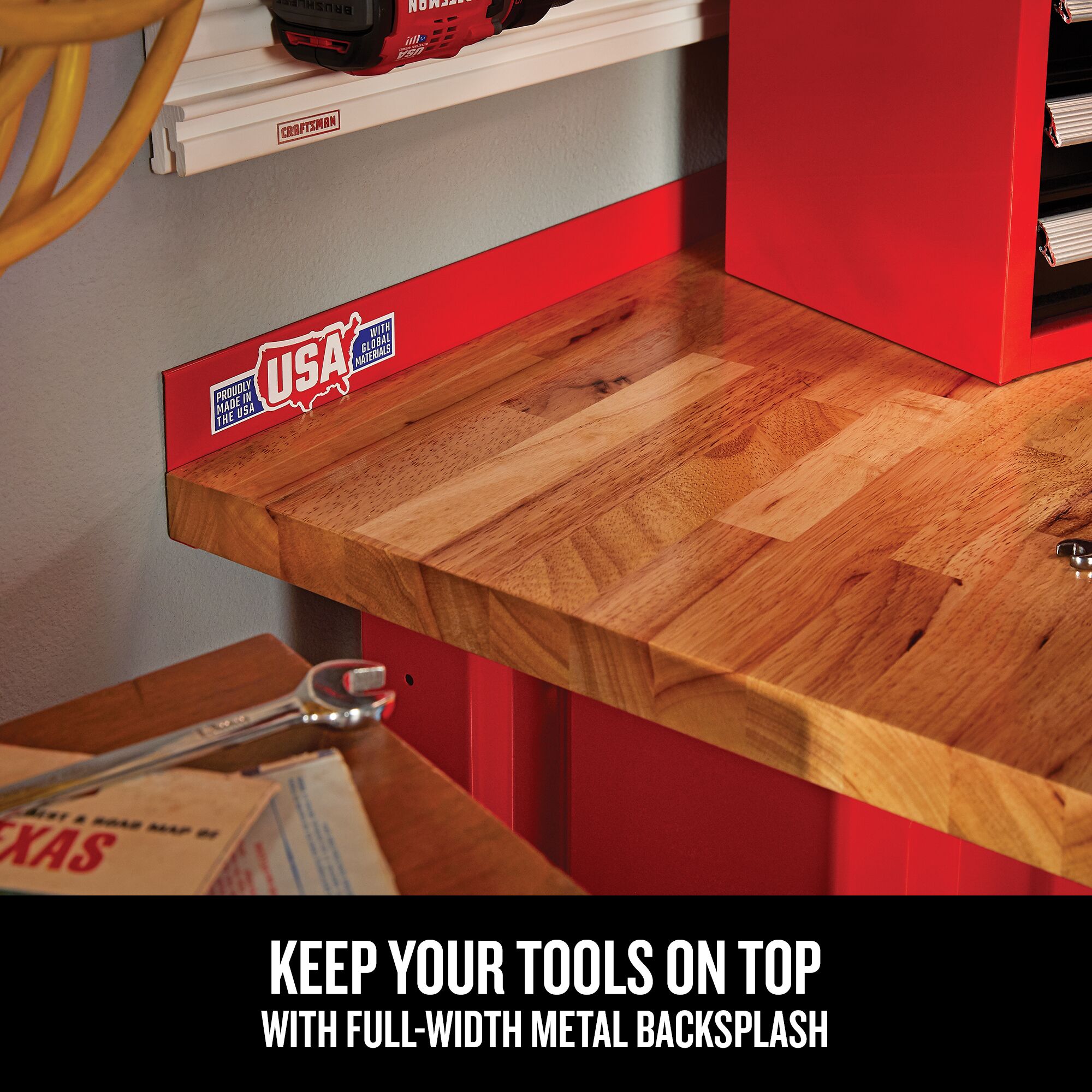 Graphic of CRAFTSMAN Bench & Stationary: Workbench highlighting product features