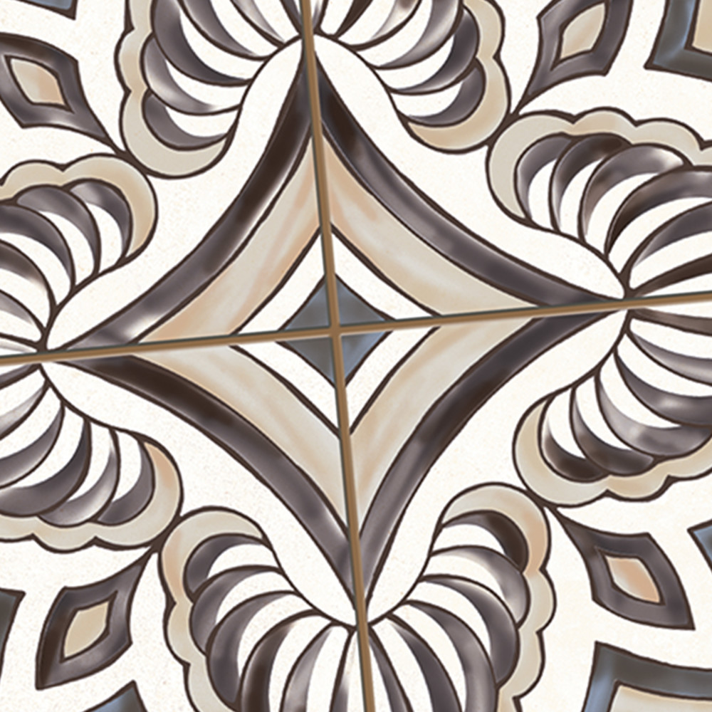 Harmonia Grove Grey 13 in. x 13 in. Ceramic Floor and Wall Tile