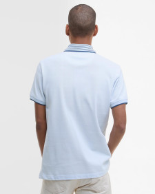 Denwick Short-Sleeved Polo Shirt Bleached Blue