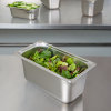 Fourth-size 6-inch-deep Super Pan 3® stainless steel steam table pan