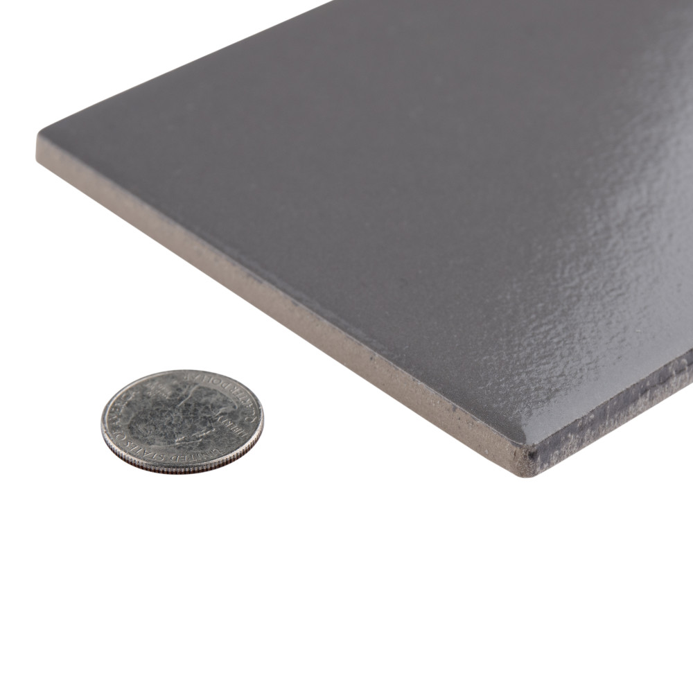 Piscina Glossy Dark Grey with BioTech 4-3/4 in. x 9-5/8 in. Porcelain Floor and Wall Tile