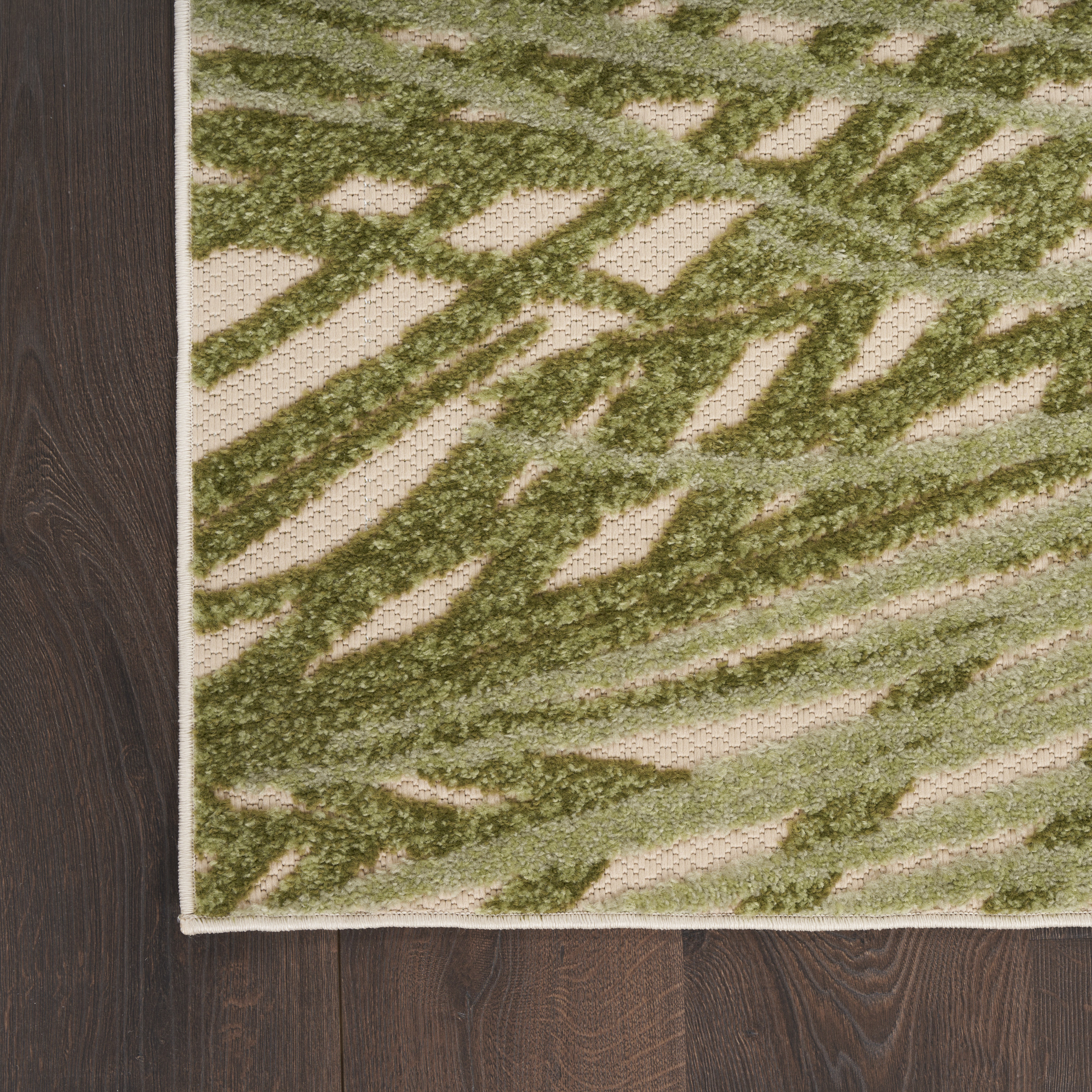 Nourison Aloha 12' x 15' Ivory Green Outdoor Rug