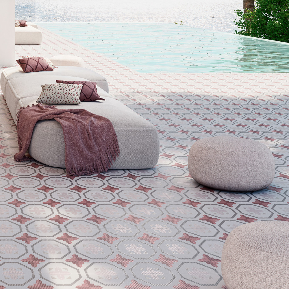 Prisma Rioja 9-3/4 in. x 9-3/4 in. Porcelain Floor and Wall Tile