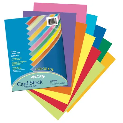 Pacon  Colorful Card Stock, 10 Colors,  8-1/2