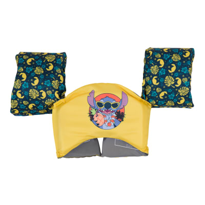 SwimWays Stitch Swim Trainer, US Coast Guard Approved Life Vest, Kids Swim Vest and Swimming Aid, Disney Arm Floaties & Life Jackets for Kids 33-55 lbs
