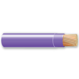 THHN Building Wire, 4/0 AWG Stranded Copper Conductor, Purple, Cut Reel