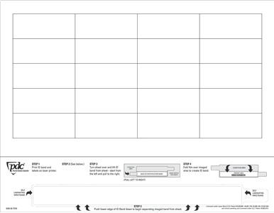 PDC Healthcare LABEL, DATAMATE LASER W/WRISTBAND WHT (1000/BX) PREDYN