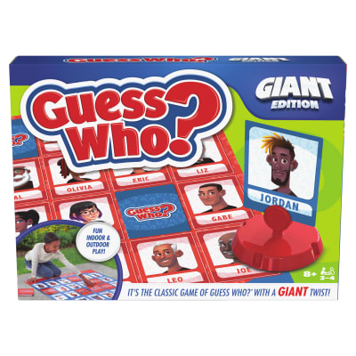 Spin Master Games, Guess Who? Giant Edition, Family Game for Indoor & Outdoor Fun with Big Oversized Board, for Family and Kids, 2-4 Players, Ages 6 & Up