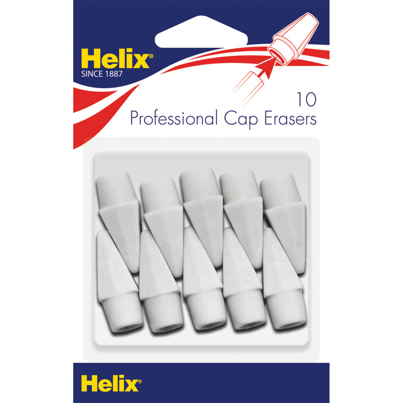 Professional Pencil Cap Erasers, Pack of 10