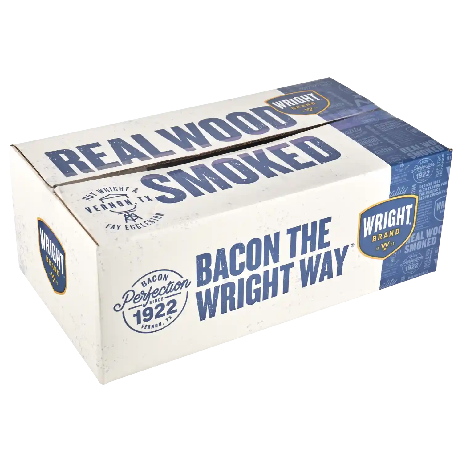 Wright® Brand Naturally Hickory Smoked Thick Sliced Bacon, Flat-Pack®, 15 Lbs, 10-14 Slices per Pound, Gas Flushed_image_41