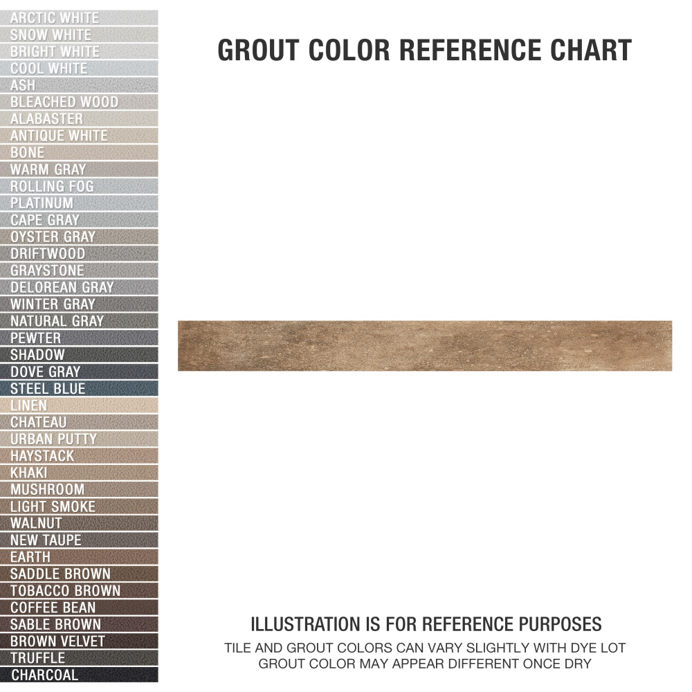 Sedona Sunset 1-7/8 in. x 17-3/4 in. Porcelain Floor and Wall Tile