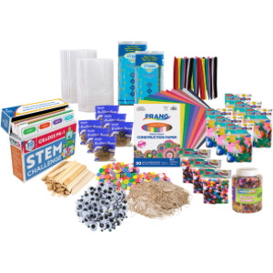 STEM Challenge Jr. Learning Cards & Supply Kit, Grades PK-1