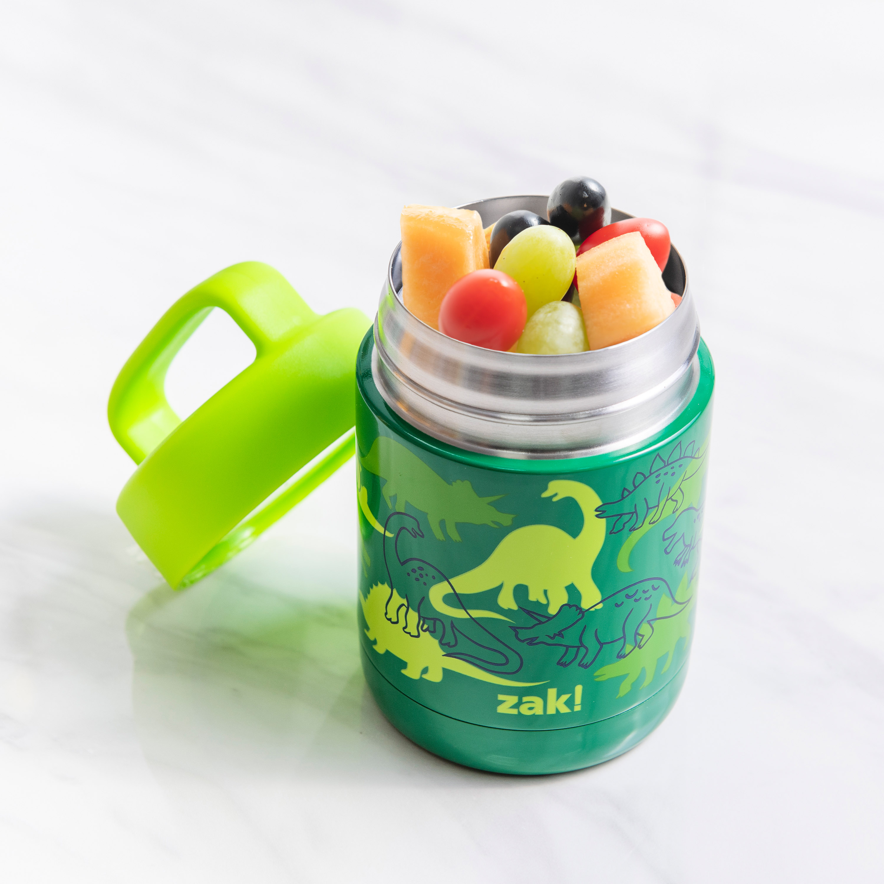 Zak Lunch! Reusable Vacuum Insulated Stainless Steel Food Container, Dinosaurs slideshow image 6