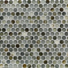 Tozen Strontium 3/4″ Penny Round Mosaic Silk