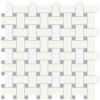 Studio Sky 12×12 Basketweave Mosaic Matte