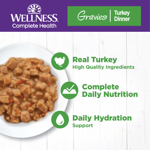 The benifts of Wellness Complete Health Gravies Turkey Dinner