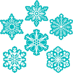 Snowflakes 6" Designer Cut-Outs, Pack of 36