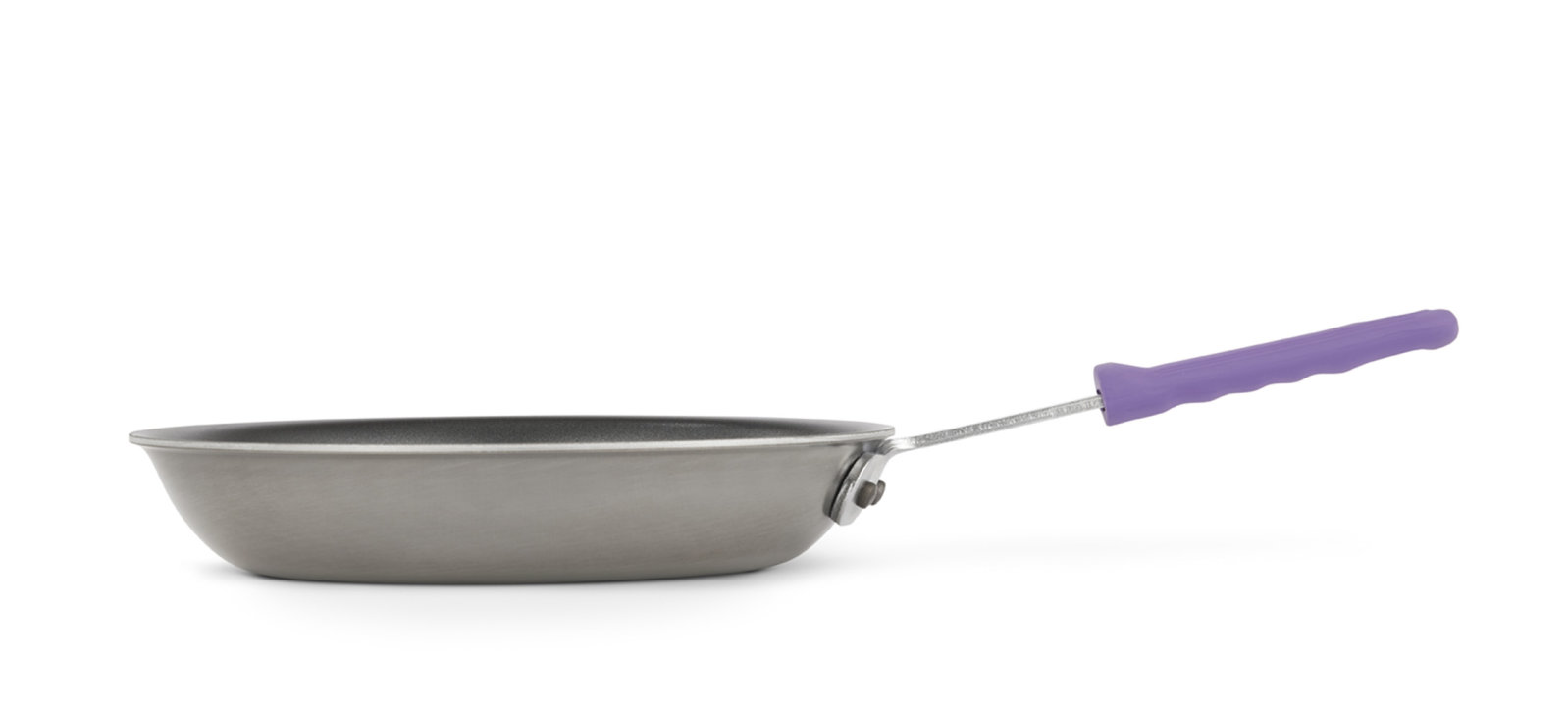 12-inch Tribute® 3-ply frying pan with Ceramiguard® II nonstick coating and purple silicone handle