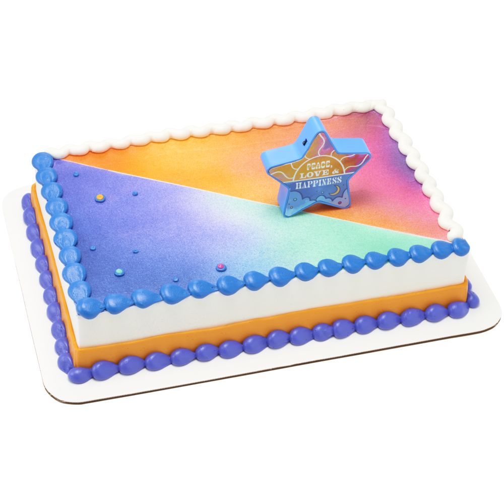 Image Cake Peace Love & Happiness