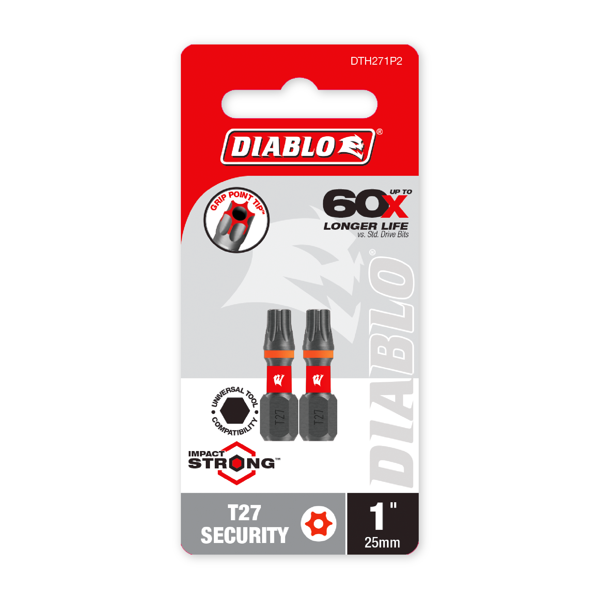 Diablo 1 in. Torx Security T27 Drive Bit in its retail packaging, ready for the job box or tool bag