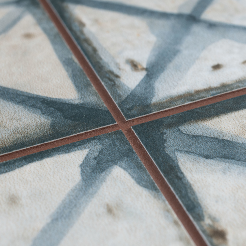 Kings Temple Blue 17-5/8 in. x 17-5/8 in. Ceramic Floor and Wall Tile