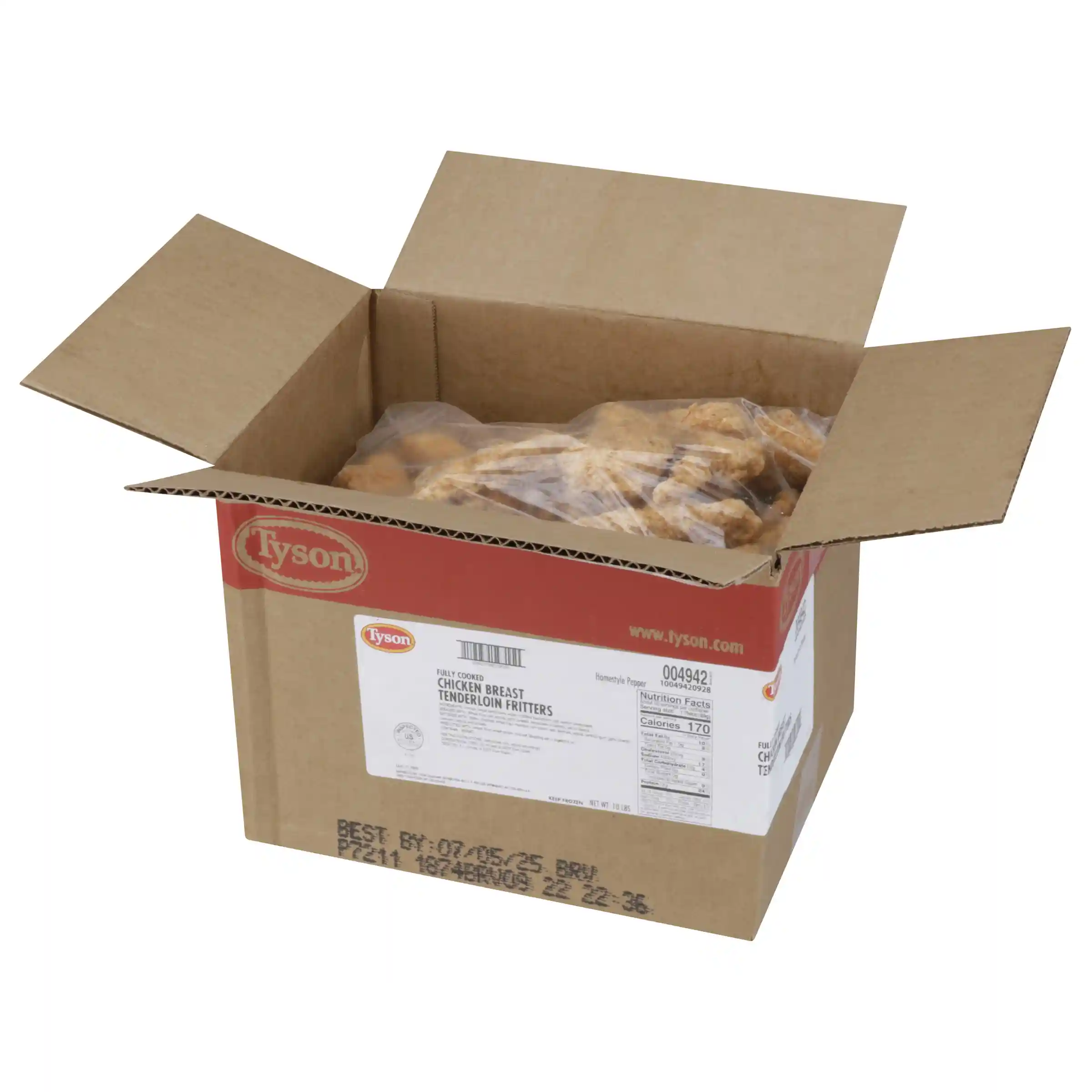 Tyson® Fully Cooked Homestyle Pepper Chicken Tenderloin Fritters_image_4