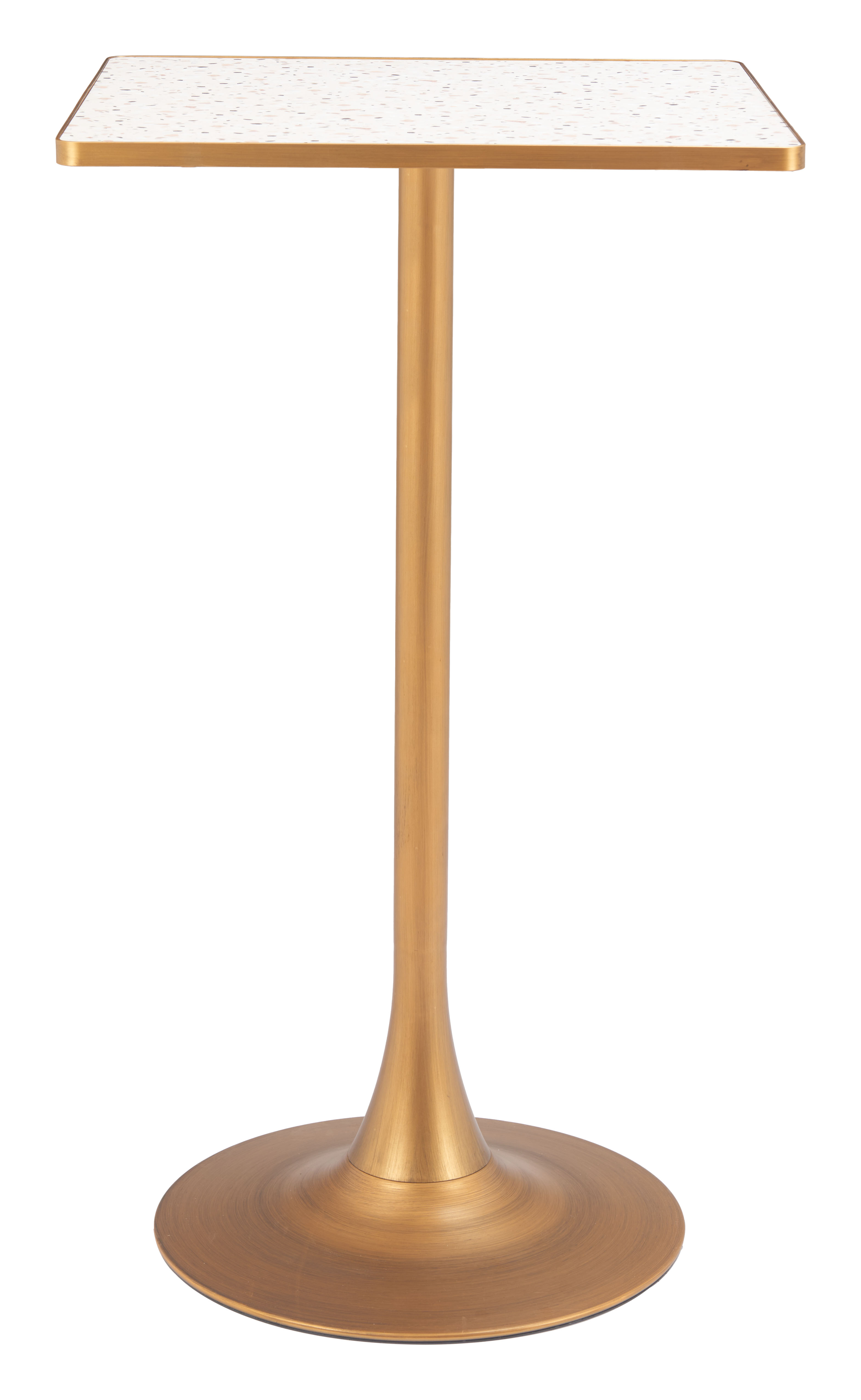 Spot Bar Table Beige & Gold product image
