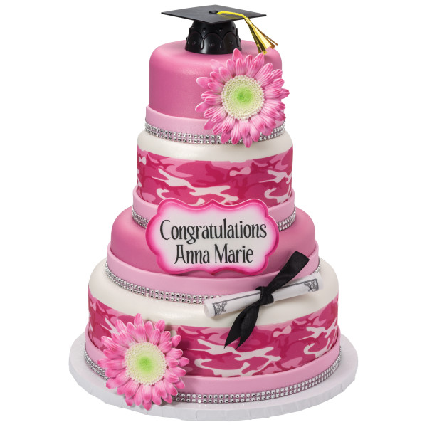 Pink Camo PhotoCake® Edible Image® Strips