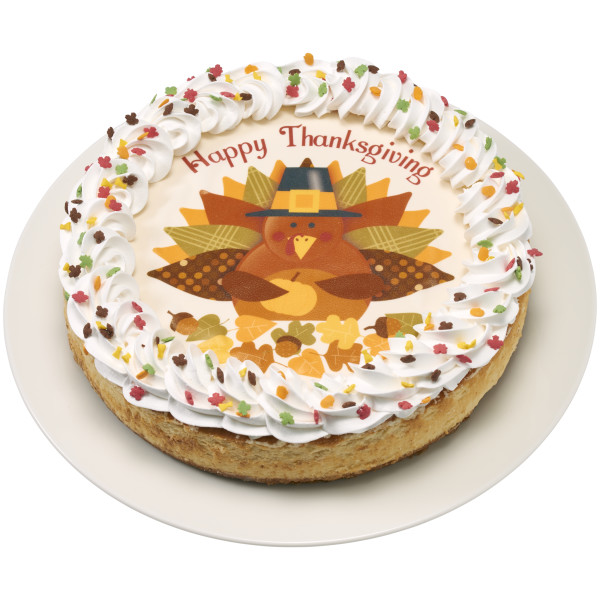 Happy Thanksgiving Turkey PhotoCake® Edible Image®