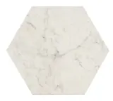 Mythique Marble Altissimo 8×9 Hexagon Field Tile Matte Rectified