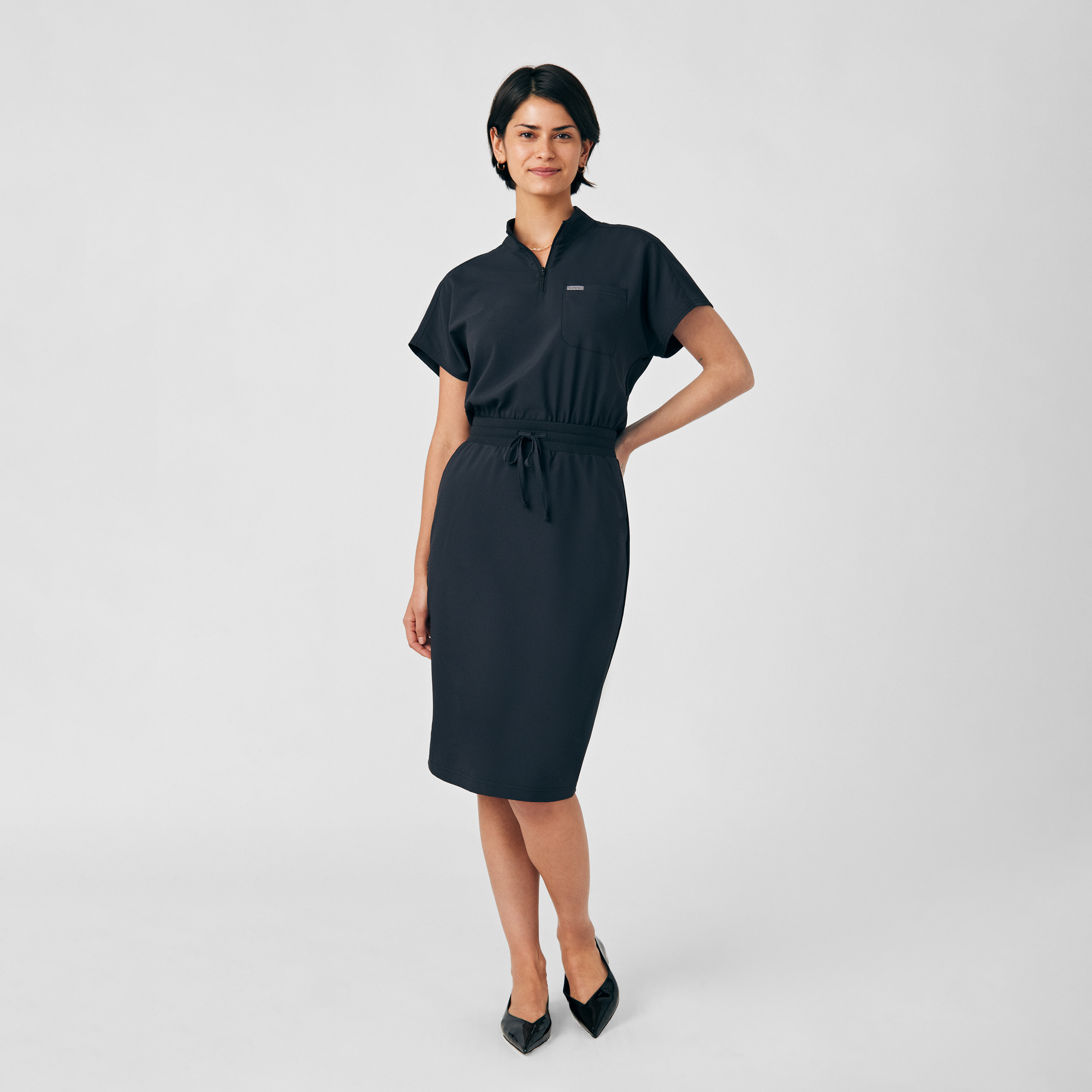 Landau Forward Women&#8216;s 3-Pocket Scrub Dress-Landau