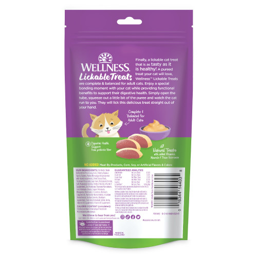 Wellness Lickable Treats Duck back packaging