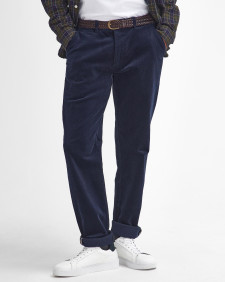 Stretch Cord Tailored Trousers Classic Navy