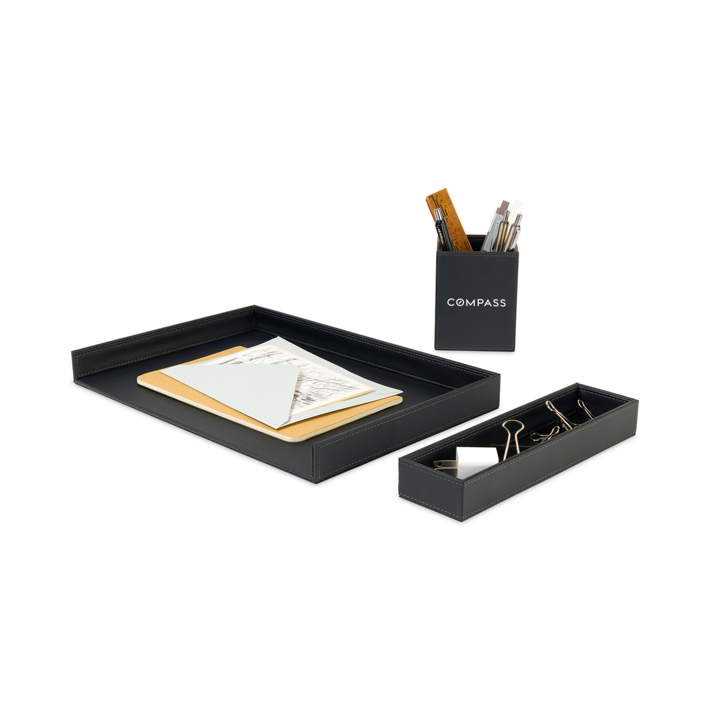 Easton 3 Piece Desktop Organizer Set-Gemline