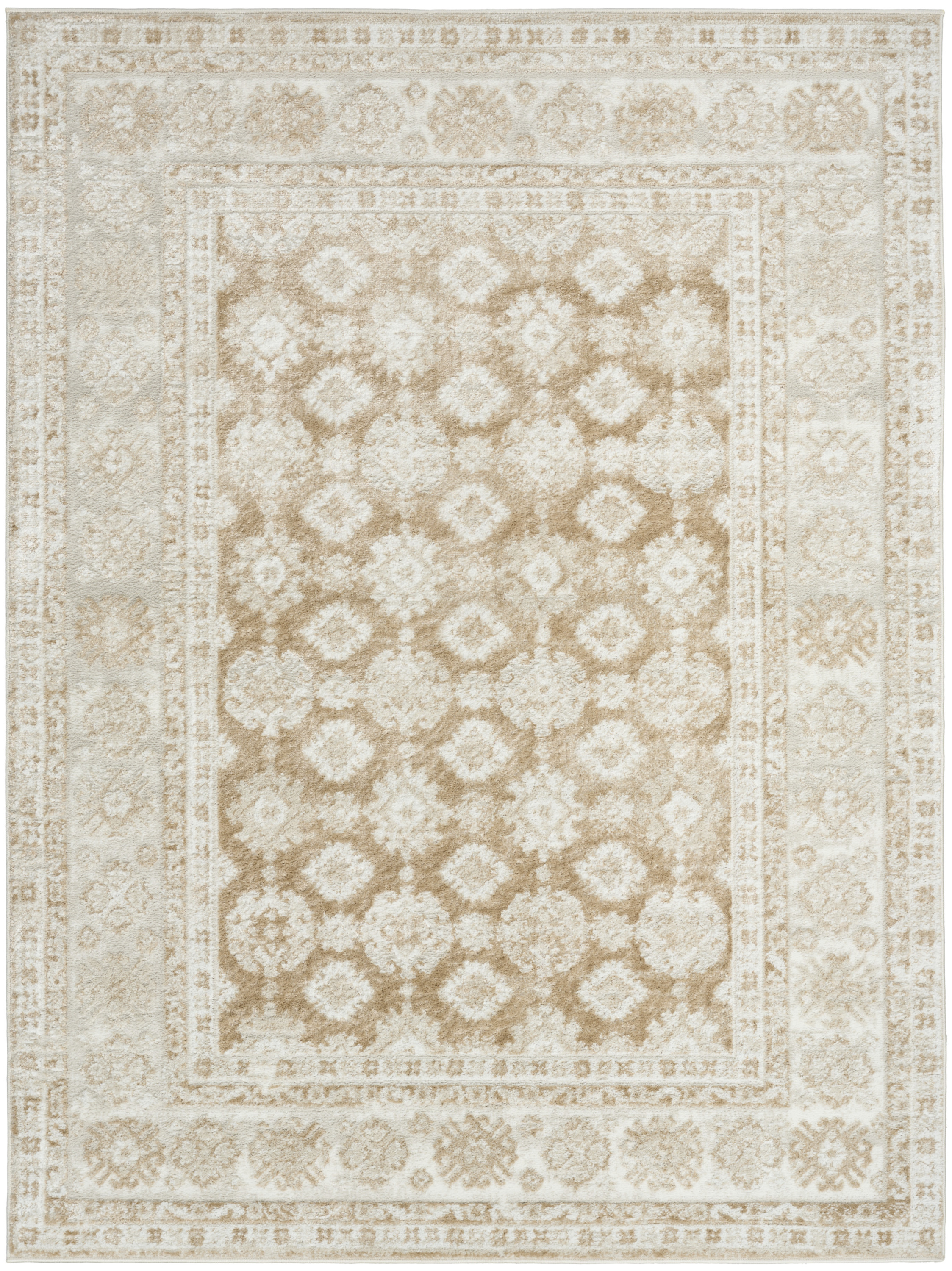 Nourison Dekor 4' x 6' Cream Beige Vintage Indoor Rug