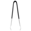 6-inch stainless steel pom tongs with Kool-Touch® handle