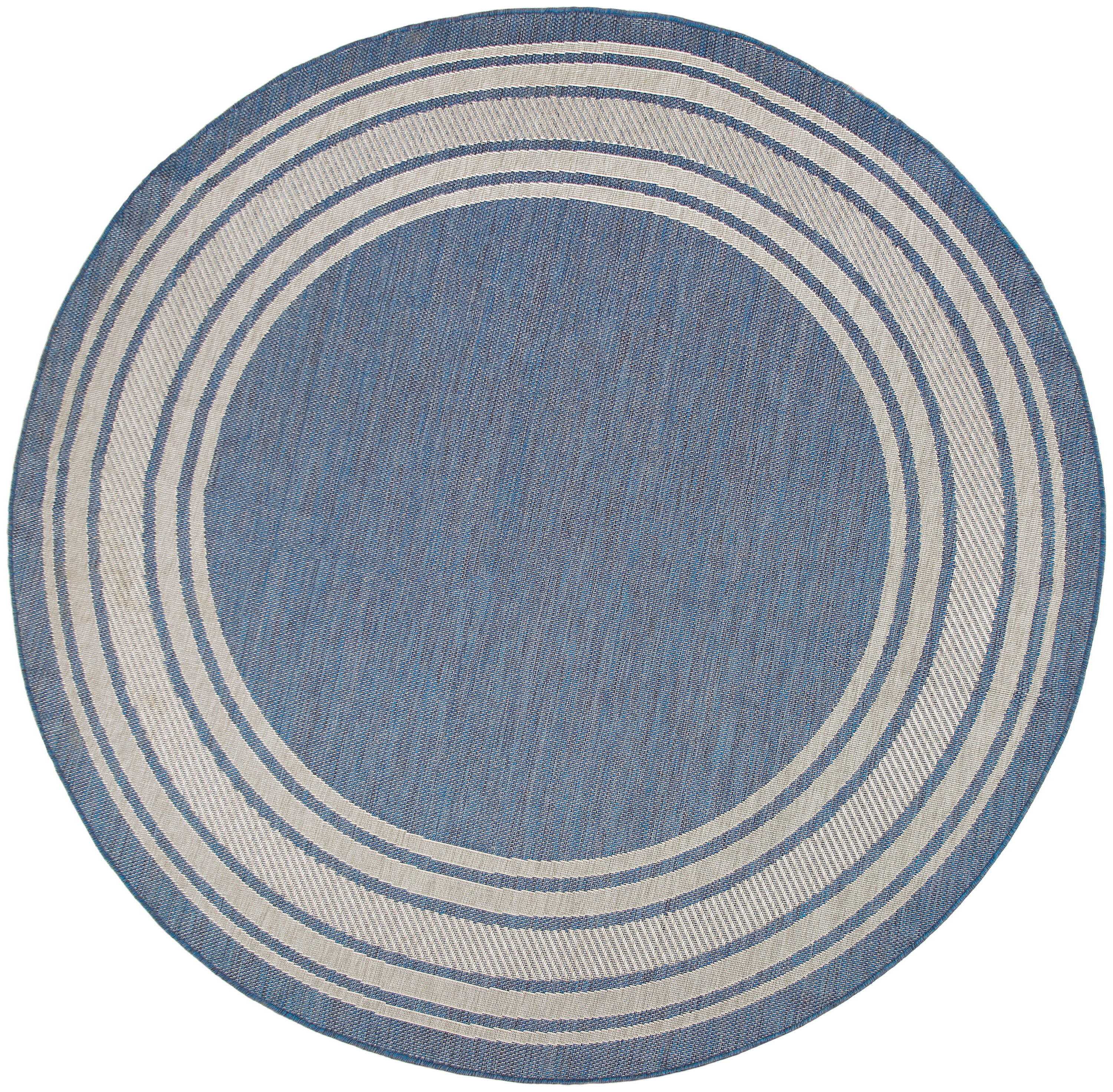 Nourison Horizon Indoor/Outdoor 8' x Round Denim Modern Rug