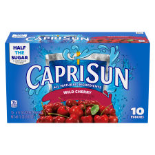 Capri Sun® Wild Cherry Flavored Juice Drink Blend, 10 ct Box, 6 fl oz Pouches