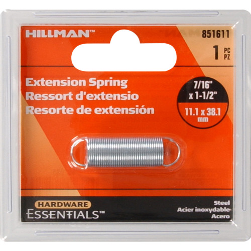 Hillman Extension Spring 7/16 x 1-1/2 in
